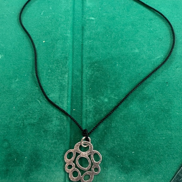 Ippolita Sterling Silver Hammered Classico Circle Pendant - Picture 2 of 4